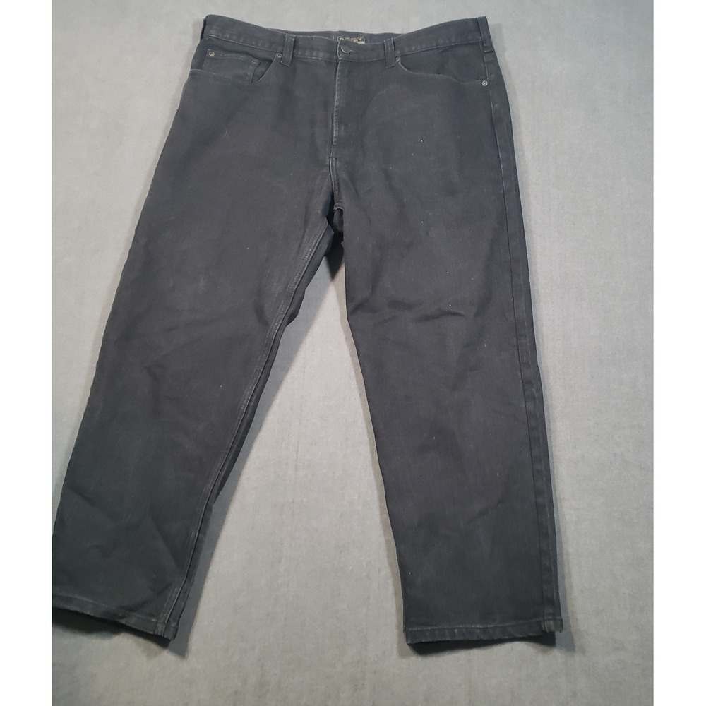 Axist Jeans Mens 40x30 Black Relaxed Fit Straight Leg Denim Pants